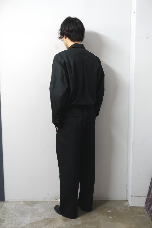 sheller シェリエ　ポインテッドシャツ　ブラック sheller シェリエ ポインテッドシャツ ブラック sheller