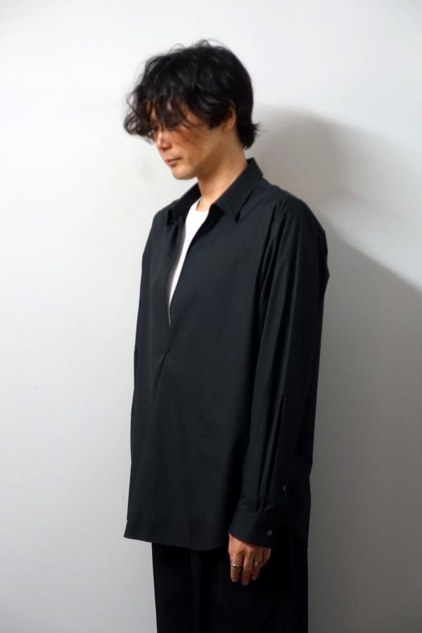 ssstein(シュタイン)/OVERSIZED SKIPPER SHIRT/BLACK 通販 取り扱い