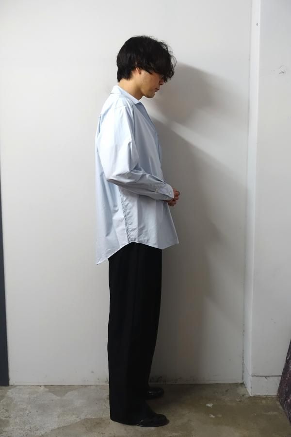 ssstein(シュタイン)/OVERSIZED SKIPPER SHIRT/OFF BLUE 通販 取り扱い