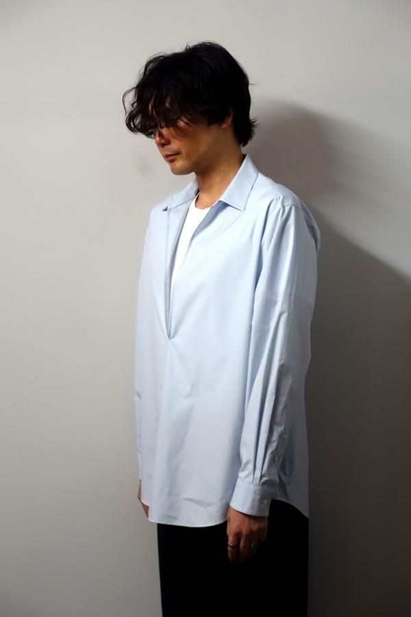 ssstein(シュタイン)/OVERSIZED SKIPPER SHIRT/OFF BLUE 通販 取り扱い