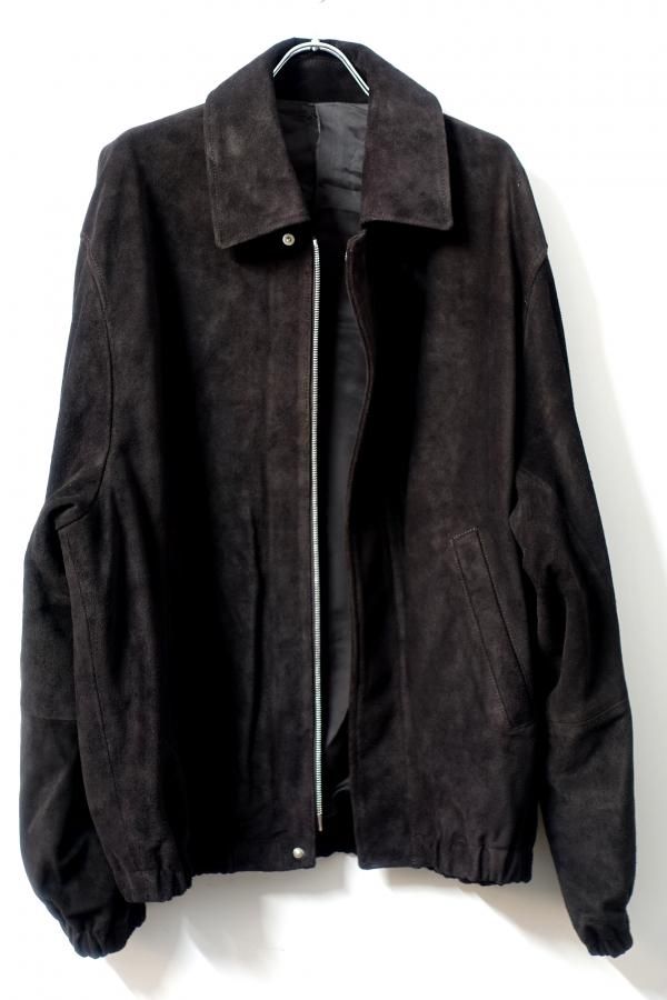 ssstein(シュタイン)/COW SUEDE ZIP SHORT JACKET/DARK BROWN