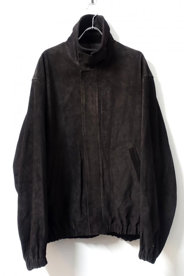 ジャケット・アウター ssstein25AW COW SUEDE ZIP SHORT JACKET ssstein(シュタイン)/COW SUEDE ZIP SHORT JACKET/BLACK CONCRETE