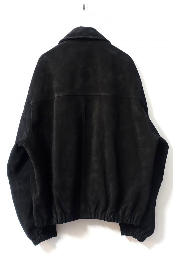 ssstein(シュタイン)/COW SUEDE ZIP SHORT JACKET/BLACK