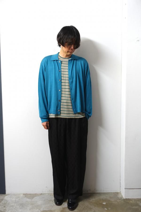 ✨完売入手困難✨ URU ウル 両面イーグル刺繍 スカジャン 中綿 2 グリーン URU(ウル)/CREW NECK L/S KNIT TEE/GREEN×BEIGE 通販 取り扱い