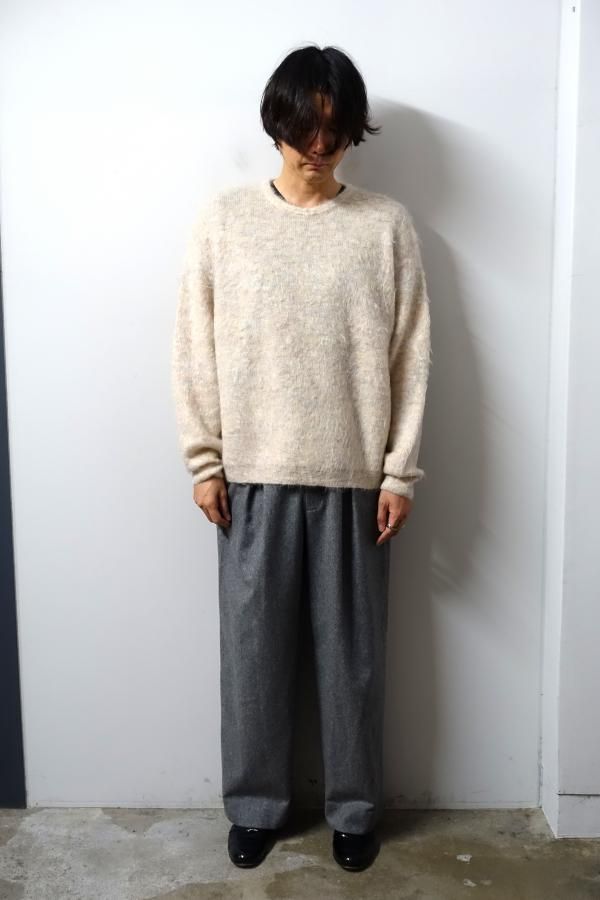 ssstein(シュタイン)/KID MOHAIR KNIT CREW NECK LS/MIX WHITE 通販