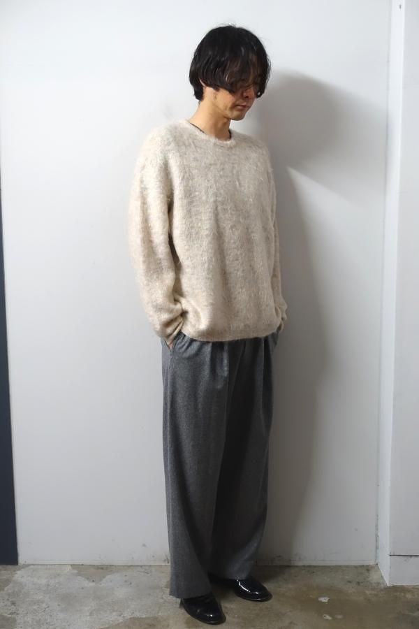 ssstein(シュタイン)/KID MOHAIR KNIT CREW NECK LS/MIX WHITE 通販