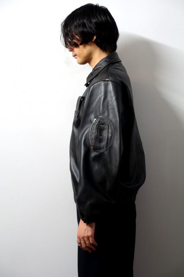 ssstein(シュタイン)/SHEEP LEATHER FLIGHT JACKET/DARK BROWN
