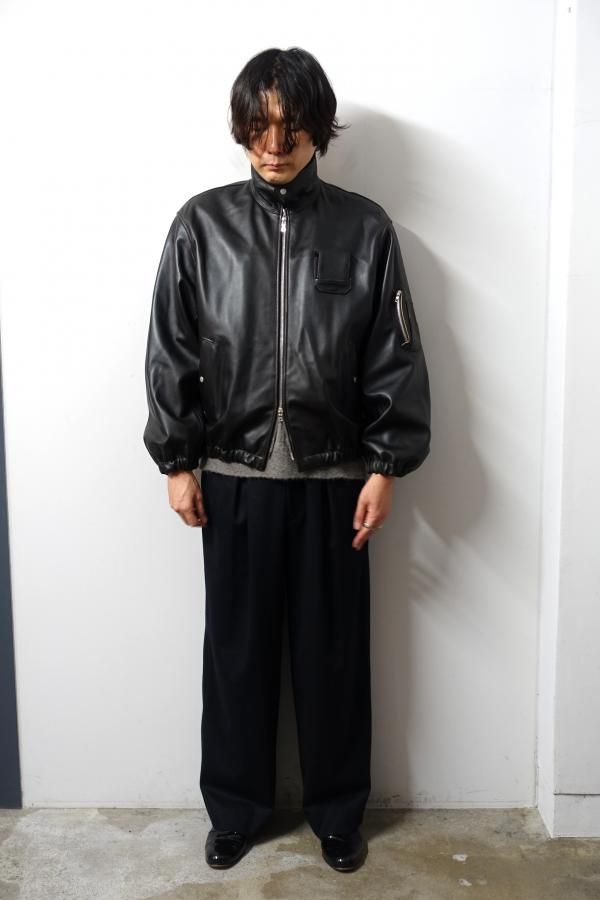 ssstein(シュタイン)/SHEEP LEATHER FLIGHT JACKET/DARK BROWN