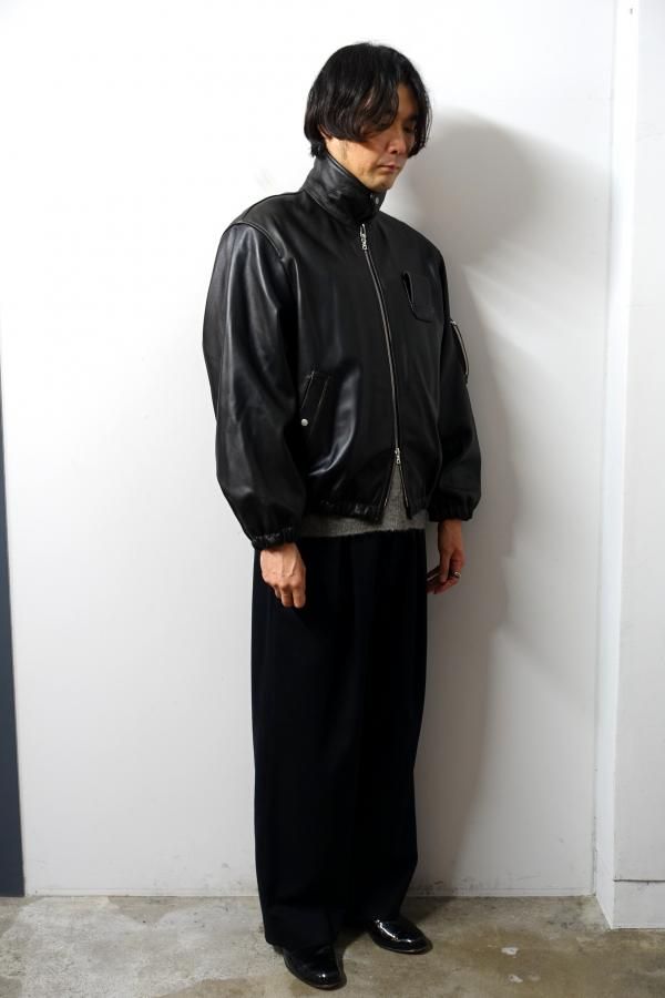 ssstein(シュタイン)/SHEEP LEATHER FLIGHT JACKET/DARK BROWN