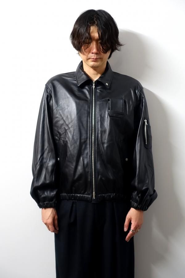 ssstein(シュタイン)/SHEEP LEATHER FLIGHT JACKET/DARK BROWN