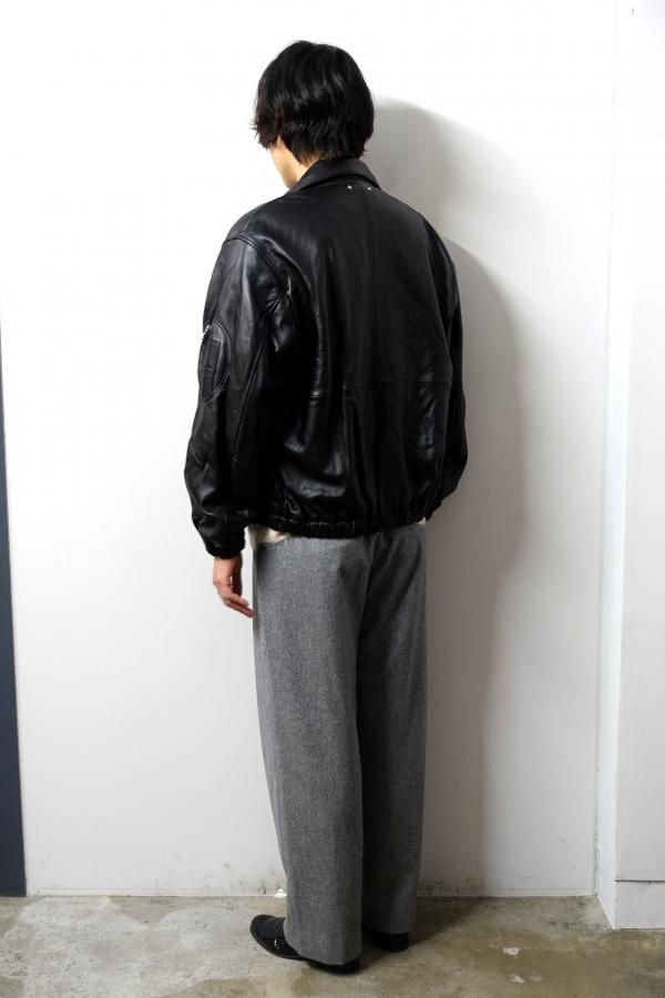 ssstein(シュタイン)/SHEEP LEATHER FLIGHT JACKET/DARK BROWN