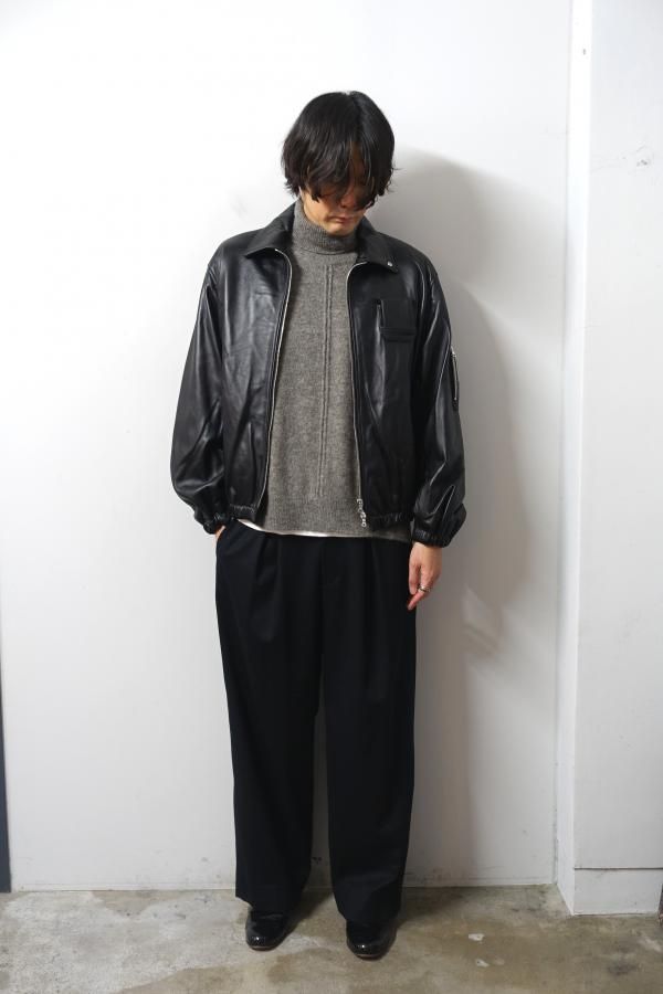 ジャケット・アウター ssstein Leather Flight Jacket ssstein / シュタイン】LEATHER FLIGHT JACKET - BLACK | 公式