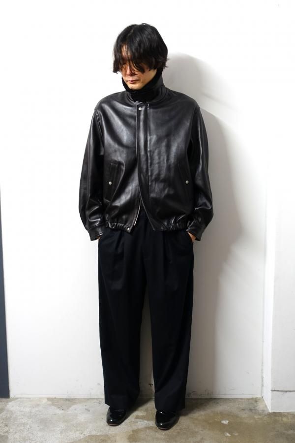 ESTNATION 羊革 立ち襟 W-ZIP レザージャケット ベージュ　L ESTNATION 羊革 立ち襟 W-ZIP レザージャケット ベージュ L