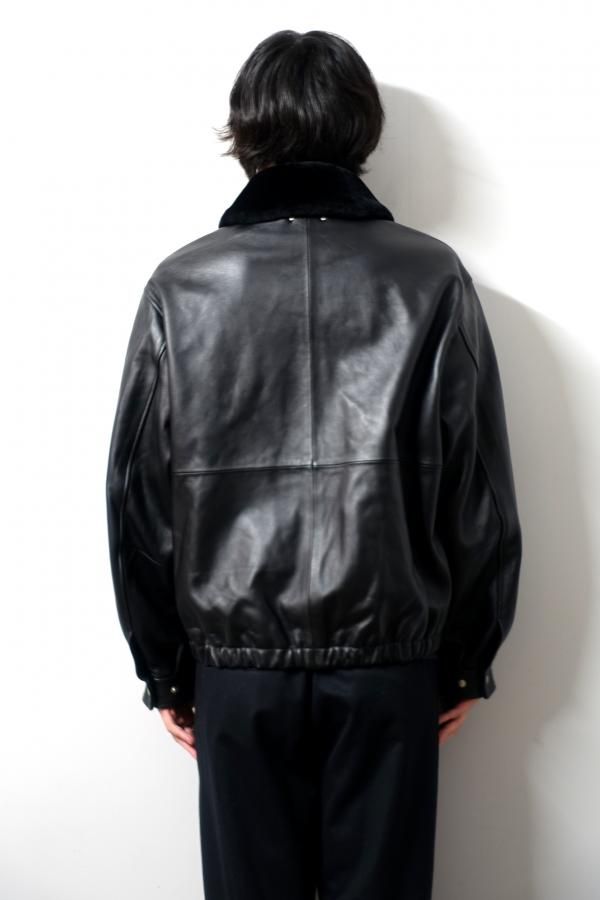 ジャケット・アウター stein SHEEP LEATHER STAND COLLAR JACKET SHEEP LEATHER STAND COLLAR