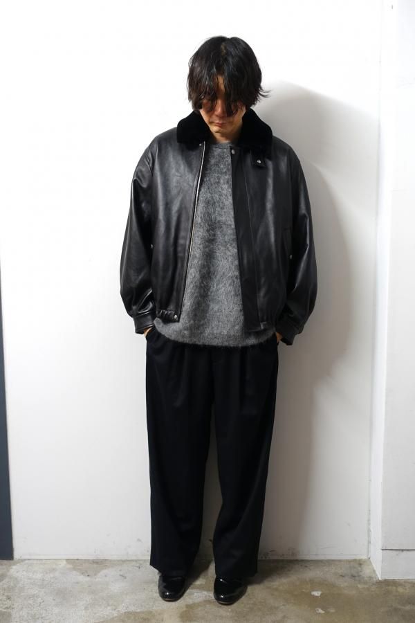 ssstein(シュタイン)/MOUTON COLLAR SHEEP LEATHER ZIP JACKET