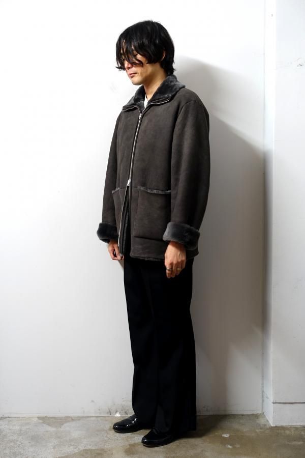 ssstein(シュタイン)/CUT-OFF MOUTON JACKET/GREY KHAKI 通販