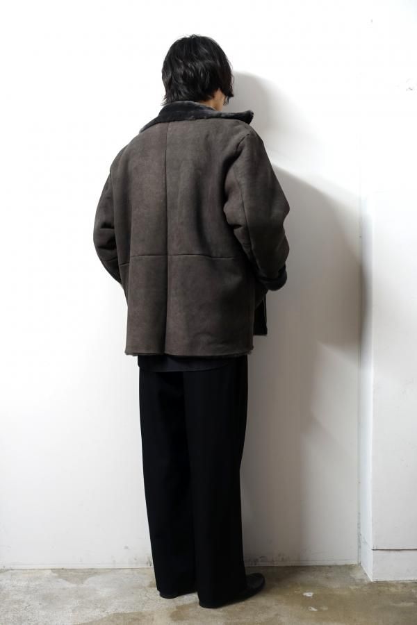 キートン❤️ ssstein(シュタイン)/CUT-OFF MOUTON JACKET/GREY KHAKI 通販