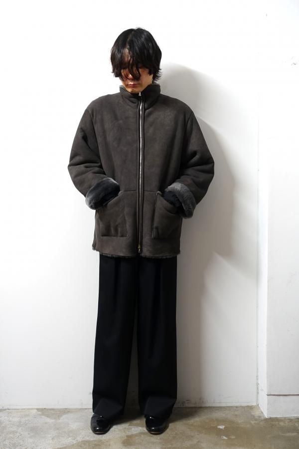 ssstein(シュタイン)/CUT-OFF MOUTON JACKET/GREY KHAKI 通販