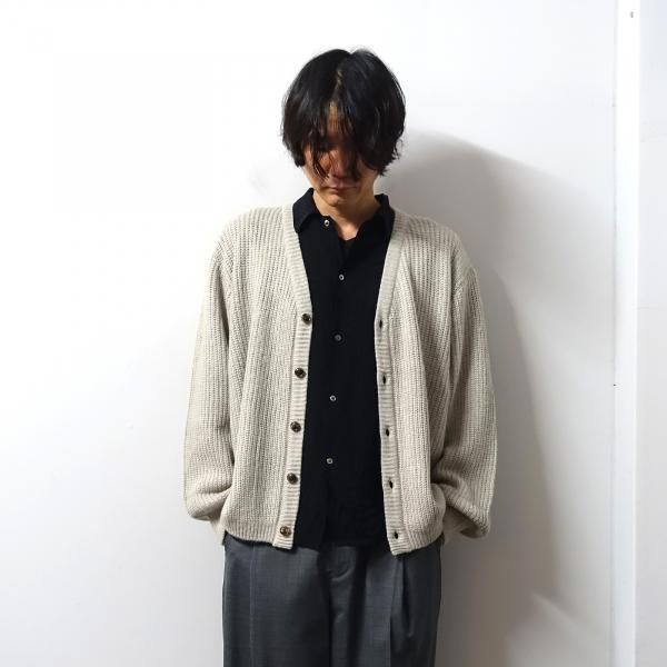 URU(ウル)/KNIT CARDIGAN URU(ウル)/KNIT CARDIGAN/L.BEIGE 通販 取り扱い-CONCRETE RIVER