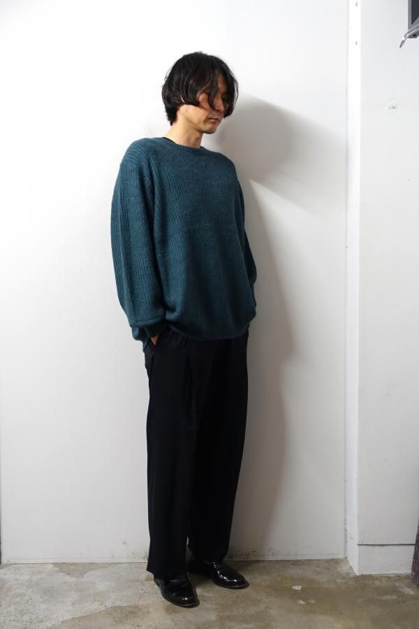 ururun★ページ URU(ウル)/CREW NECK KNIT/D.GREEN 通販 取り扱い-CONCRETE RIVER