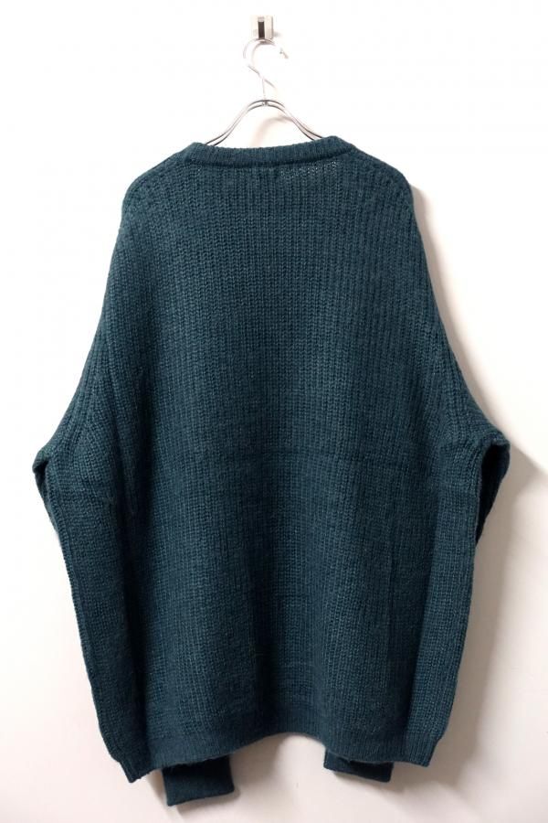 URU(ウル)/CREW NECK KNIT/Y.Green CN860_GR0447