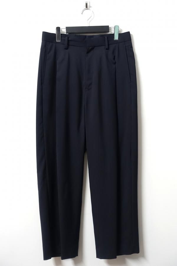 URU(ウル)/1 TUCK PANTS/D.NAVY 通販 取り扱い-CONCRETE RIVER