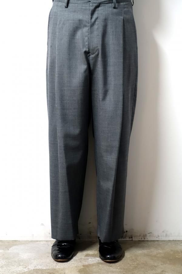 URU(ウル)/1 TUCK PANTS/M.GRAY 通販 取り扱い-CONCRETE RIVER
