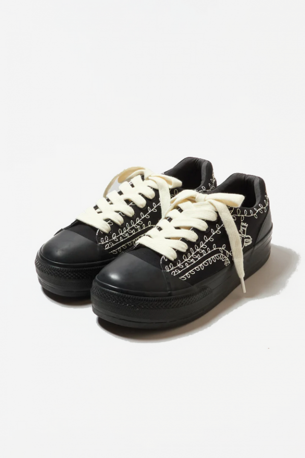 <img class='new_mark_img1' src='https://img.shop-pro.jp/img/new/icons13.gif' style='border:none;display:inline;margin:0px;padding:0px;width:auto;' />SHINYAKOZUKA(䥳ť)/PICTURESQUE ANTIQUE SNEAKER WITH CONVERSE/DAWN BLACK