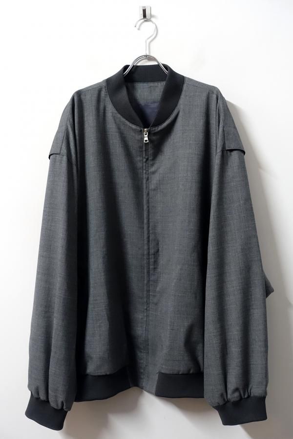 URU(ウル)/ZIP UP OVER BLOUSON/M.GRAY 通販 取り扱い-CONCRETE RIVER