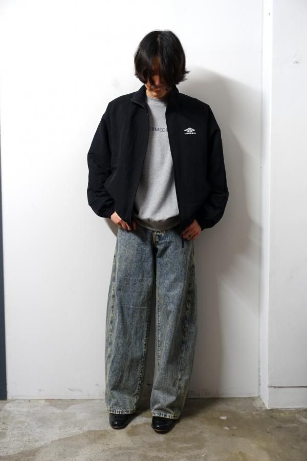 ssstein(シュタイン)× UMBRO/LINEN/NYLON TRACK JACKET/BLACK 通販
