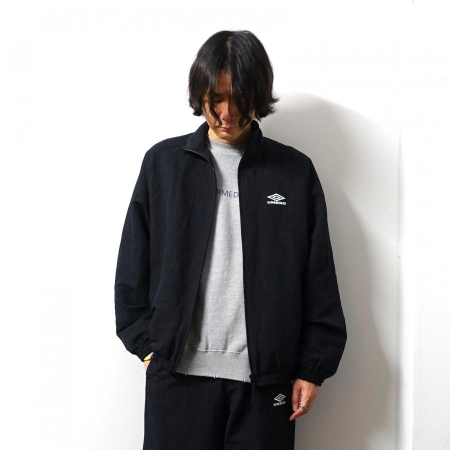<img class='new_mark_img1' src='https://img.shop-pro.jp/img/new/icons13.gif' style='border:none;display:inline;margin:0px;padding:0px;width:auto;' />ssstein(奿) UMBRO/LINEN/NYLON TRACK JACKET/BLACK