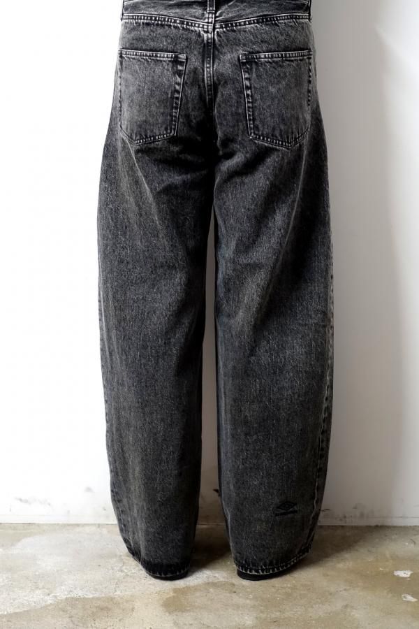 ssstein(シュタイン)× UMBRO/DEFORMATION WIDE DENIM JEANS/BLACK 通販
