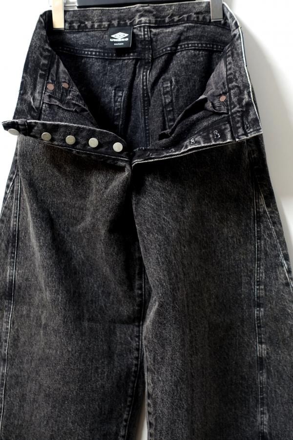 ssstein(シュタイン)× UMBRO/DEFORMATION WIDE DENIM JEANS/BLACK 通販