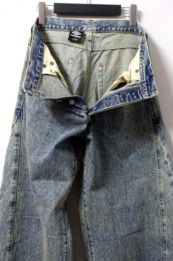 ssstein(シュタイン)× UMBRO/DEFORMATION WIDE DENIM JEANS/INDIGO