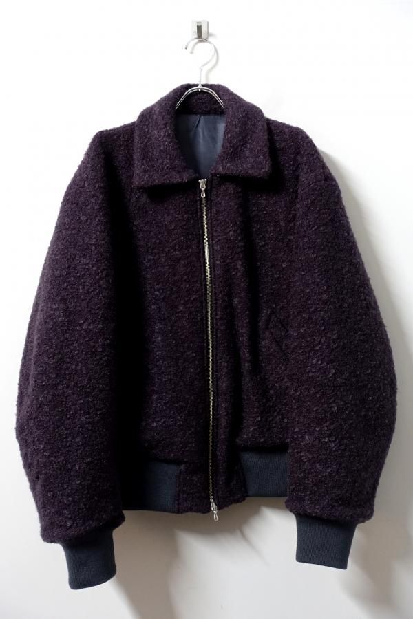 URU(ウル)/ZIP UP BLOUSON/BURGUNDY 通販 取り扱い-CONCRETE RIVER