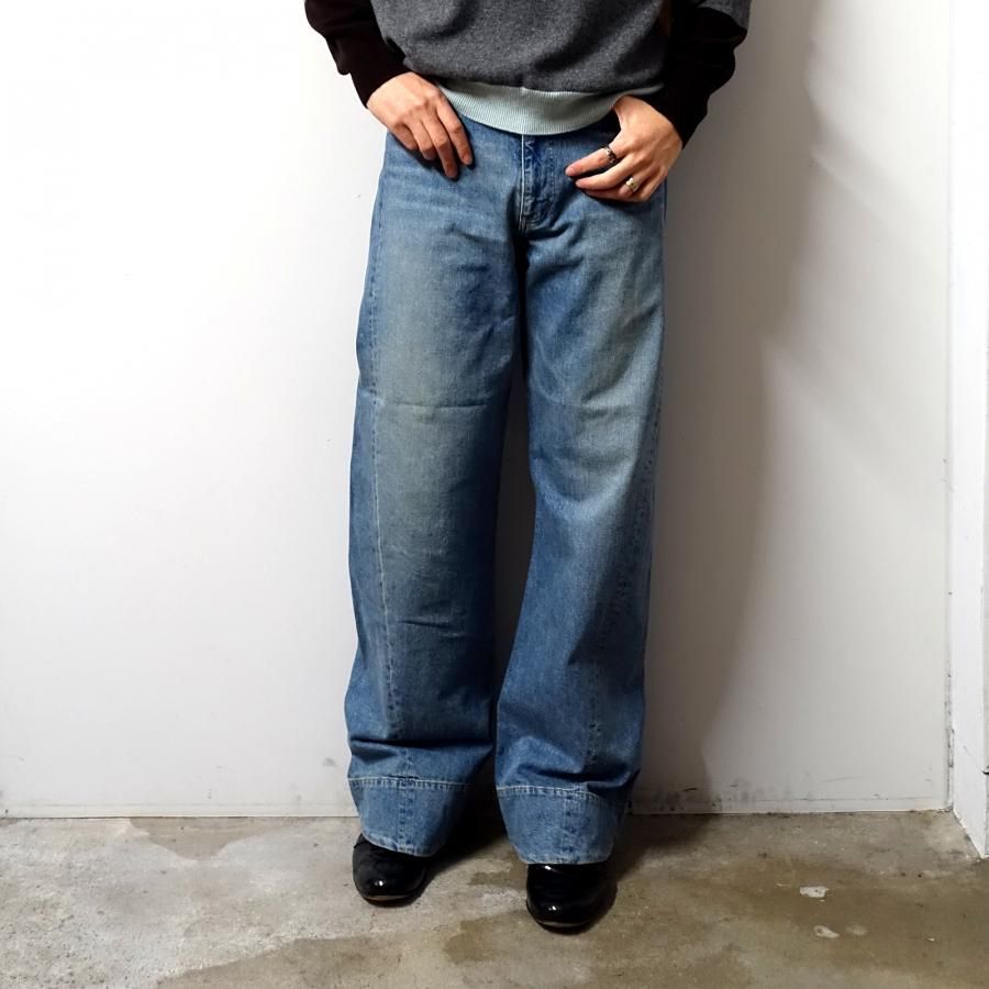 <img class='new_mark_img1' src='https://img.shop-pro.jp/img/new/icons13.gif' style='border:none;display:inline;margin:0px;padding:0px;width:auto;' />ssstein(���奿����)/TWIST CUT DENIM JEANS/INDIGO