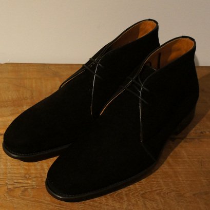 ポルペッタ　チャッカブーツ（ブラックスエード） - SO-KUTSU | The Finest import shoes for men