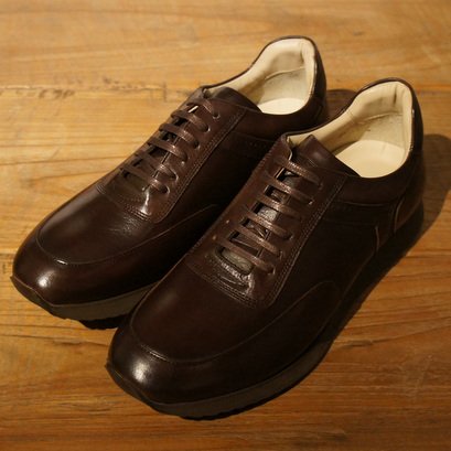 プロフェッション ボッティエール レザースニーカー（ダークブラウン） - SO-KUTSU | The Finest import shoes for  men