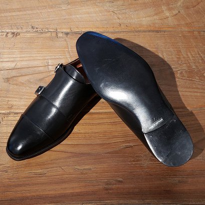 シューイズム ダブルモンクストラップ 302（ブラック） - SO-KUTSU | The Finest import shoes for men