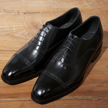シューイズム パンチドキャップトゥ 02021WD（ブラック） - SO-KUTSU | The Finest import shoes for men