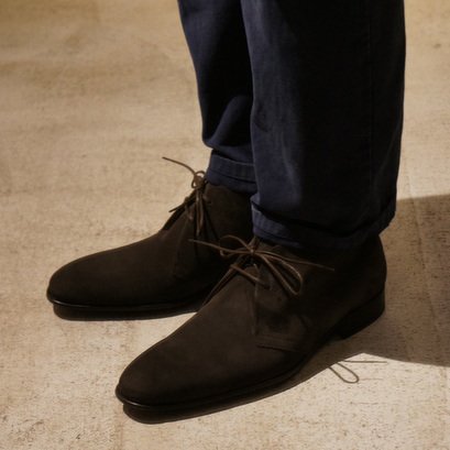 フェレ チャッカーブーツ（ダークブラウンスエード） - SO-KUTSU | The Finest import shoes for men