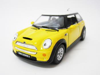 ミニクーパーS 1/28 イエロー ミニカー BMW MINI coopers - ミニカー