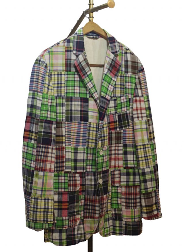 USA  India Madras Patchwork Cotton Jacket  POLO by Ralph Lauren     JK-0069<img class='new_mark_img2' src='https://img.shop-pro.jp/img/new/icons8.gif' style='border:none;display:inline;margin:0px;padding:0px;width:auto;' />