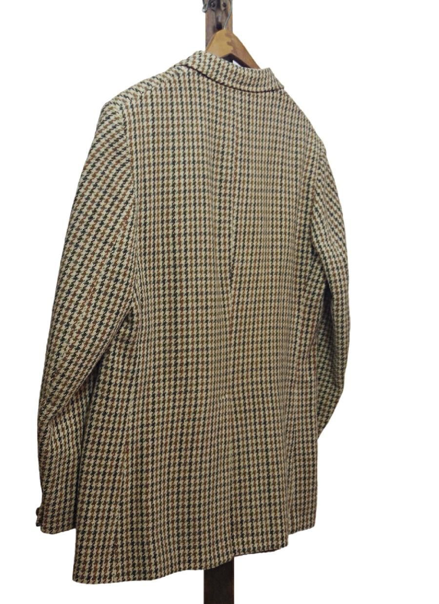 70年代 英国製 ヴィンテージ Harris Tweed ハリスツイード Dunn & Co. ダン ガンクラブチェック ジャケット