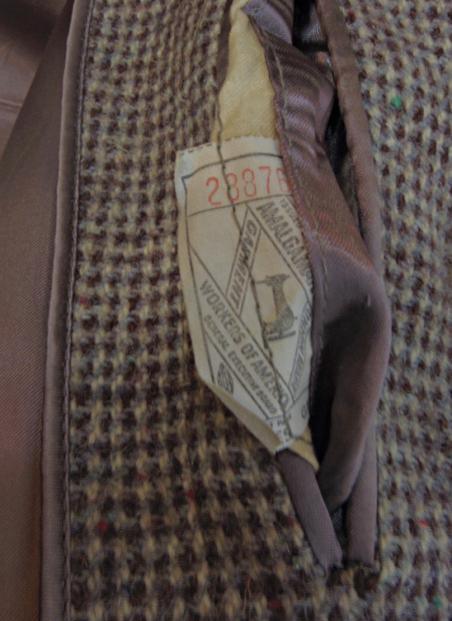 70s USA製 ヴィンテージ Hariss Tweed ハリスツイード コート
