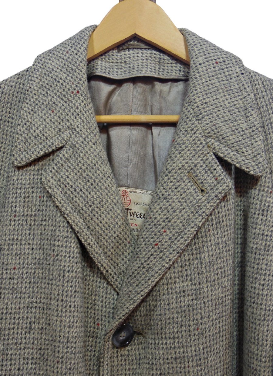 70年代 USA製 ヴィンテージ Harris Tweed ビッグサイズ ハリスツイード 