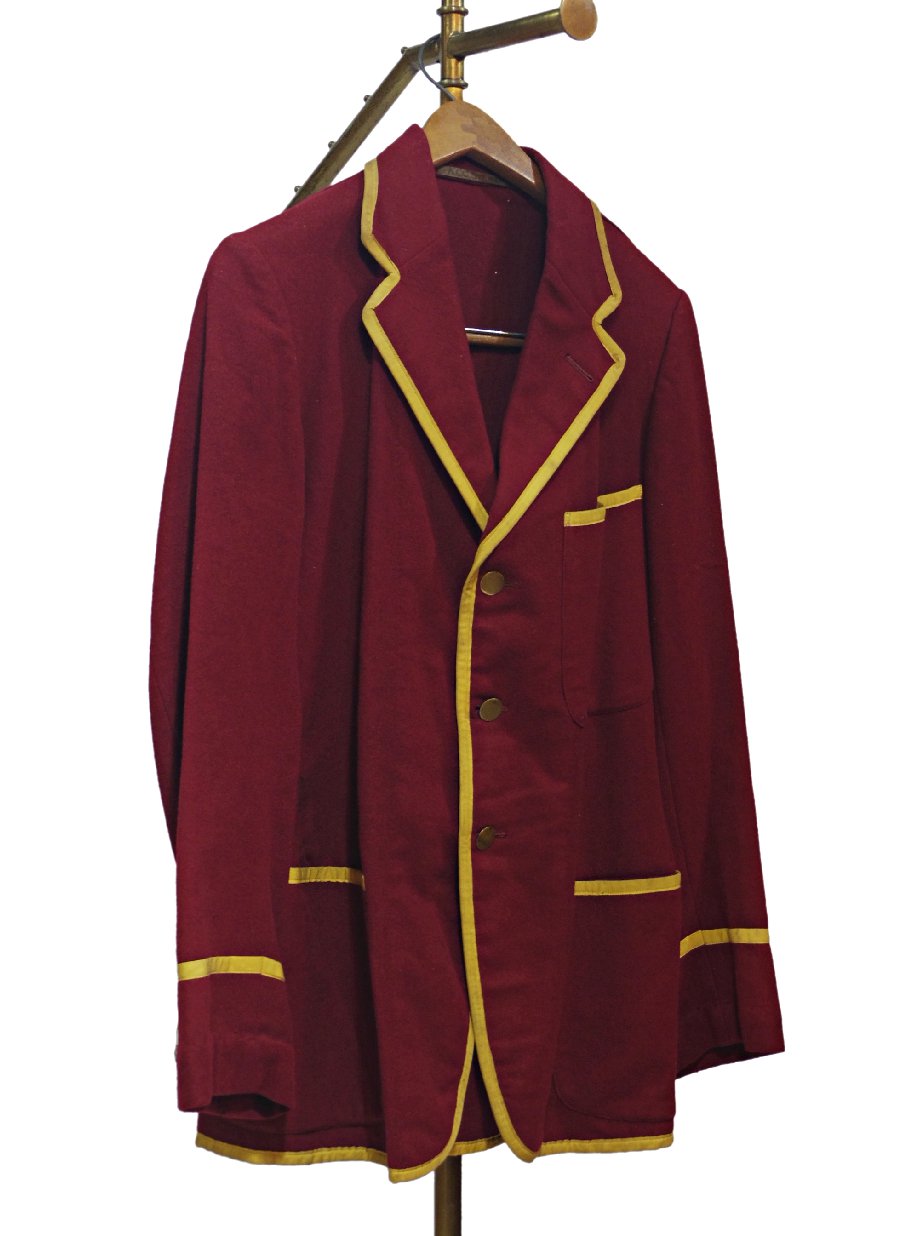 Sカラー【SILAS】英国製 イギリス製 ウール コート 赤色