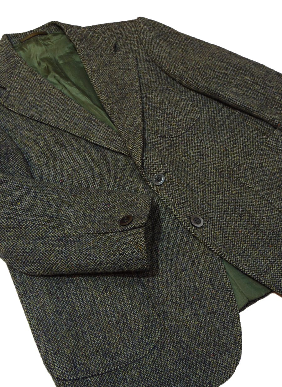 70s 英国製 ヴィンテージ Harris Tweed ハリスツイード ジャケット