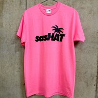 sasHAT Logo Tee Pink(ヤシの木ver)
