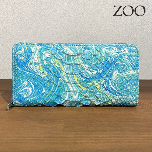 ZOO：ダイヤモンドパイソン長財布【ロイヤルブルー】 - Bag shop idee